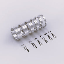 925 Sterling Silver 6mm Grooved Block Men's Wedding Band – Modern & Simple Design Silver Ring