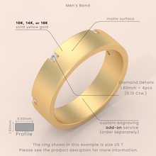 10k Gold Couple Ring Set – Channel-Set Diamond Wedding Bands, Perfect for Engagement or Anniversary