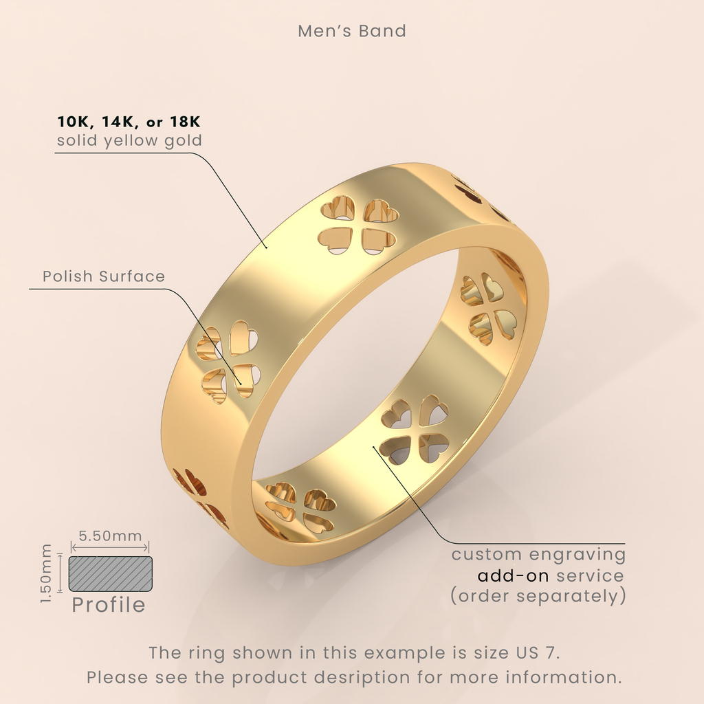 10k Gold Couple Rings with Heart Cutout – Matching Wedding Bands, Unique Anniversary Gift for Him & Her