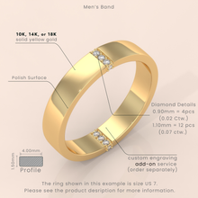 18k Gold Couple Rings – Elegant Minimalist Wedding Bands with Diamond Accents, Classic His & Hers Set (Copy) (Copy)
