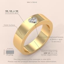 10k Gold Couple Rings – Heart Diamond Matching Wedding Bands, Romantic Engagement or Promise Ring Set