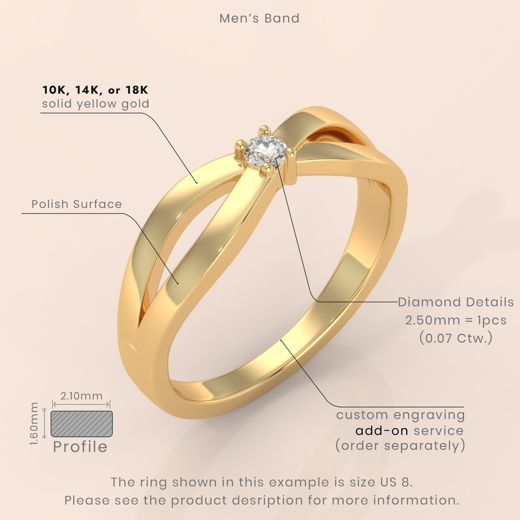 14k Gold Couple Wedding Bands – His and Hers Matching Diamond Accent Rings, Perfect for Engagement or Promise (Copy)