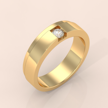 10k Gold Couple Wedding Bands – His and Hers Rings with Round Cut Diamonds, Promise and Engagement Set