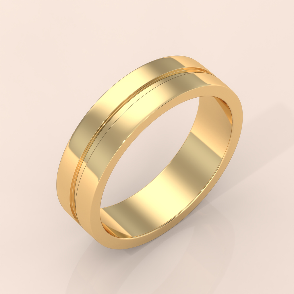 14k Gold Couple Rings – Classic Matching Wedding Bands with Diamond Accents, Elegant His and Hers Anniversary Gift (Copy)