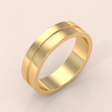 925 Sterling Silver Gold Couple Wedding Ring Set – Classic Matching Bands with Diamond Accents for Him and Her