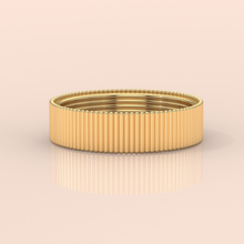 14k Gold Couple Matching Rings – Textured Wedding Bands with Distinct Beaded Edge Design (Copy)