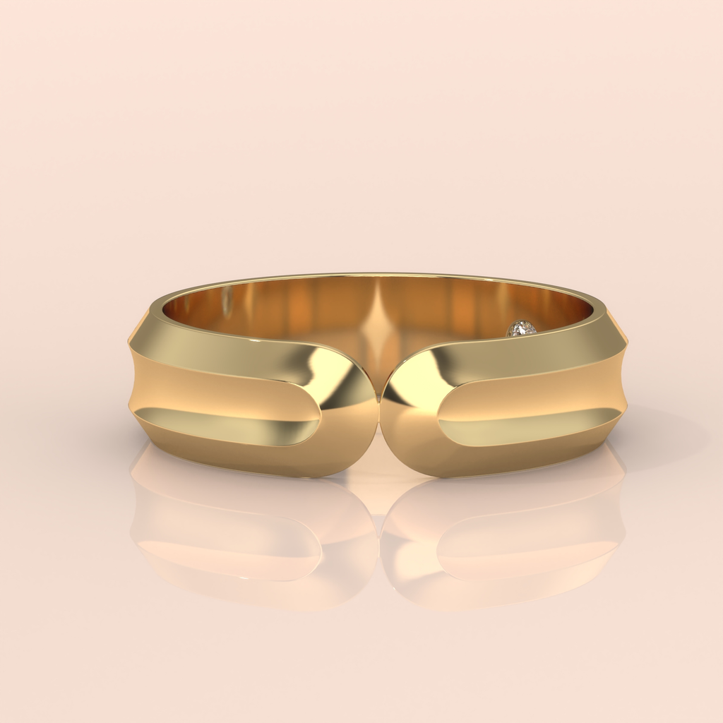 10k Gold Couple Wedding Bands – Matching Elegant Rings with Diamond Accents, Perfect for Engagement or Anniversary