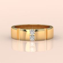 18k Gold Couple Wedding Bands – Elegant Matching Rings with Diamond Accents, Modern Geometric Anniversary or Engagement Gift (Copy) (Copy)