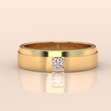 10k Gold Couple Wedding Bands – His and Hers Rings with Round Cut Diamonds, Promise and Engagement Set