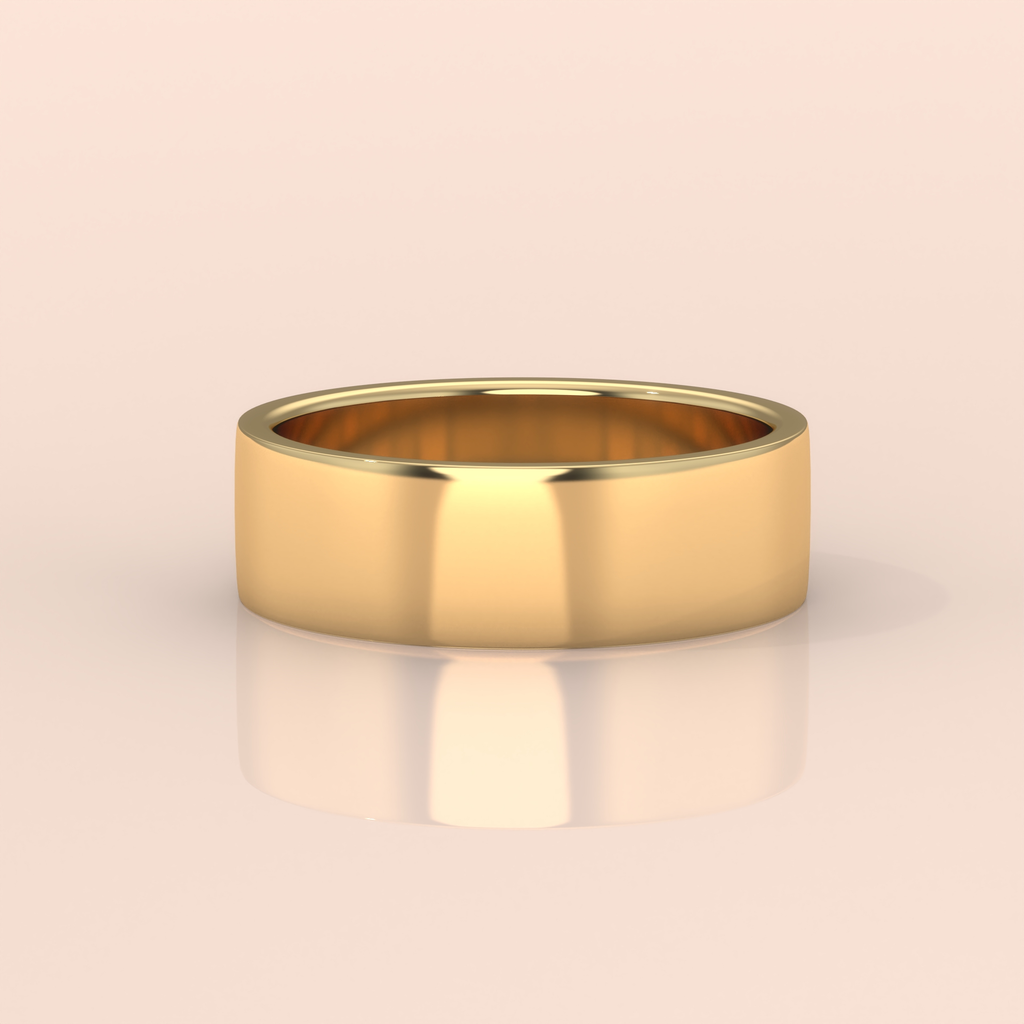 10k Gold Couple Rings Set – Classic Plain Band and Diamond Eternity Ring, Elegant Wedding Bands
