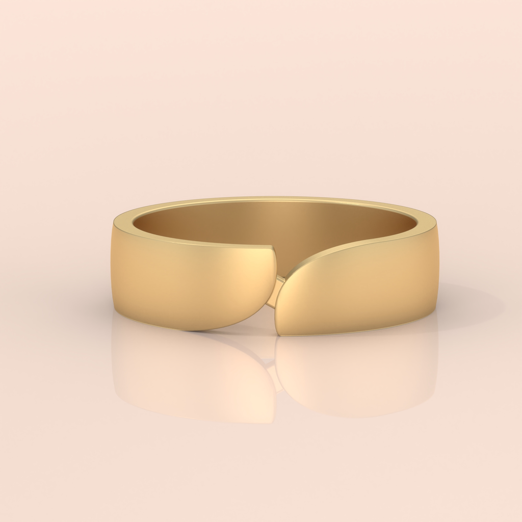 10k Gold Couple Ring Set – Matching Split Band Design with Diamonds, Engagement or Wedding Rings