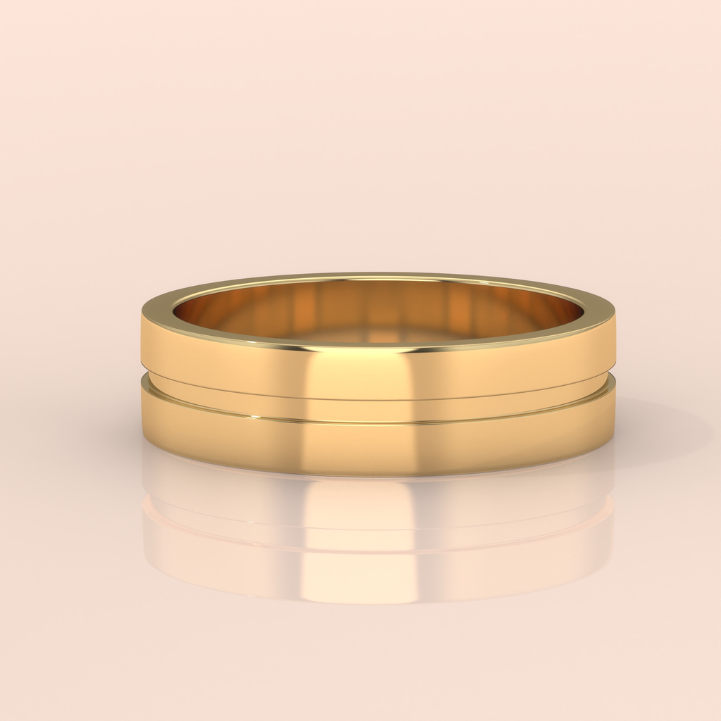 14k Gold Couple Rings – Classic Matching Wedding Bands with Diamond Accents, Elegant His and Hers Anniversary Gift (Copy)