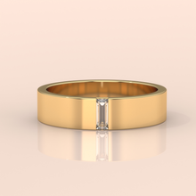 18k Gold Couple Wedding Bands – His and Hers Matching Rings with Baguette Diamonds, Elegant Anniversary Jewelry (Copy) (Copy)