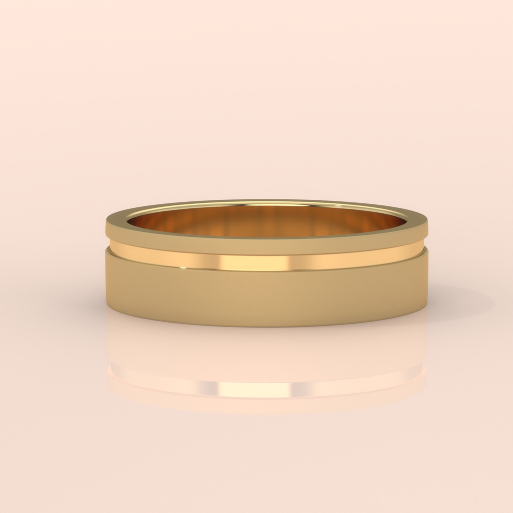 10k Gold Couple Matching Rings – Simple and Elegant Bands with Diamond Accents, Ideal for Promise or Wedding