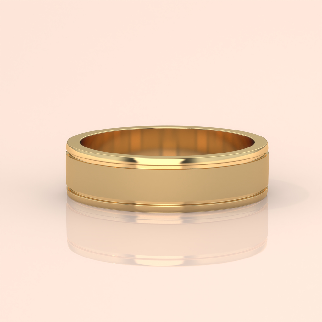 10k Gold Couple Wedding Bands – Elegant His and Hers Matching Rings with Diamonds
