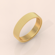 10k Gold Couple Matching Rings – Textured Wedding Bands with Distinct Beaded Edge Design