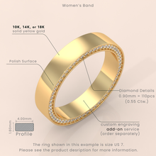 18k Gold Couple Rings – His and Hers Matching Wedding Bands with Diamond Accents, Elegant Anniversary or Engagement Set (Copy) (Copy)