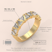 14k Gold Couple Wedding Bands – His and Hers Rings with Princess Cut Diamonds, Perfect Gift for Engagement or Anniversary (Copy)