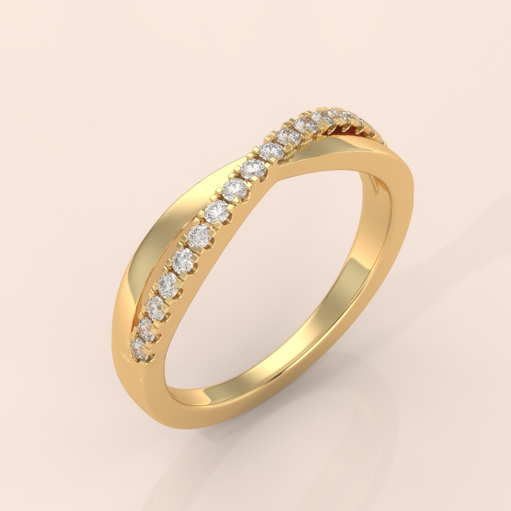 10k Gold Couple Wedding Bands – His and Hers Matching Diamond Accent Rings, Perfect for Engagement or Promise