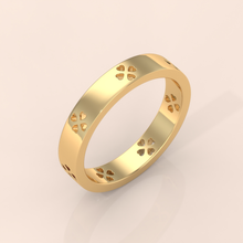 14k Gold Couple Rings with Heart Cutout – Matching Wedding Bands, Unique Anniversary Gift for Him & Her (Copy)