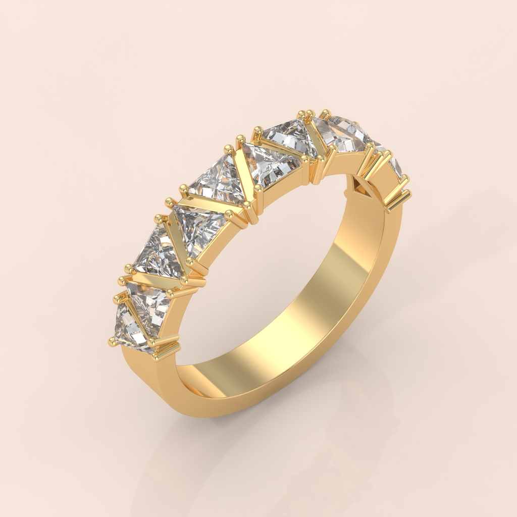 10k Gold Couple Wedding Bands – His and Hers Rings with Princess Cut Diamonds, Perfect Gift for Engagement or Anniversary