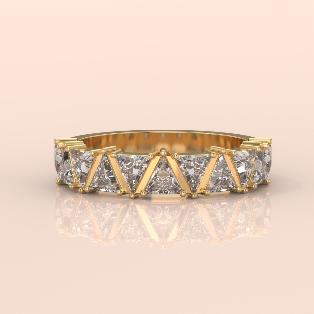 10k Gold Couple Wedding Bands – His and Hers Rings with Princess Cut Diamonds, Perfect Gift for Engagement or Anniversary