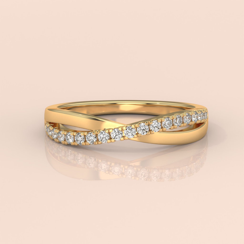 10k Gold Couple Wedding Bands – His and Hers Matching Diamond Accent Rings, Perfect for Engagement or Promise