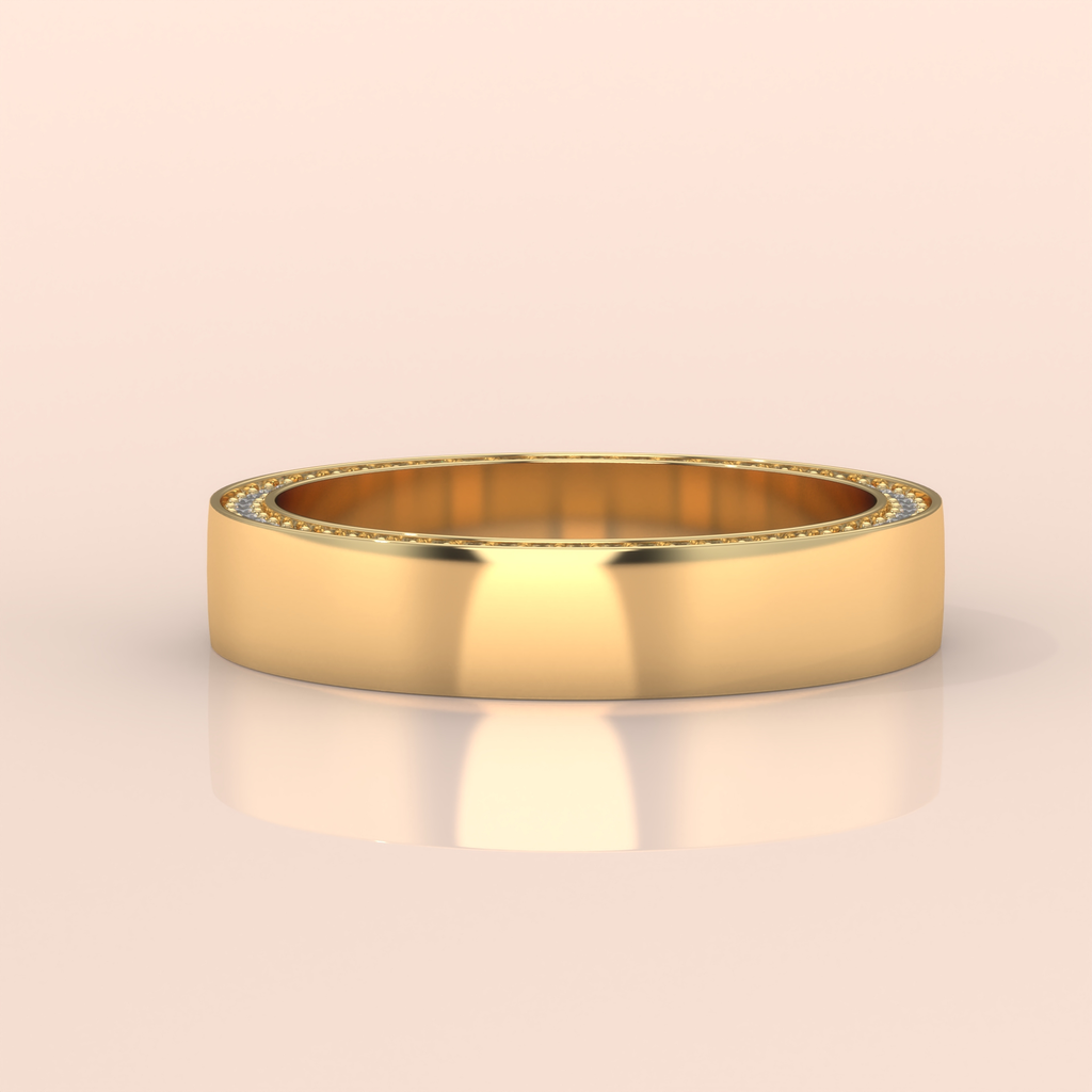 10k Gold Couple Rings – His and Hers Matching Wedding Bands with Diamond Accents, Elegant Anniversary or Engagement Set