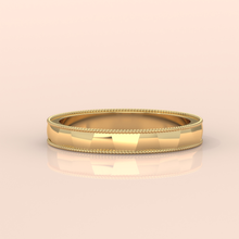 18k Gold Couple Ring Set – Handmade Faceted Wedding Bands with Beaded Edge, Classic Anniversary Jewelry (Copy) (Copy)