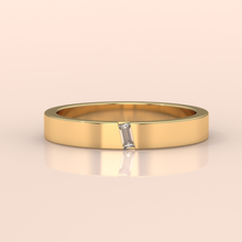 18k Gold Couple Wedding Bands – His and Hers Matching Rings with Baguette Diamonds, Elegant Anniversary Jewelry (Copy) (Copy)